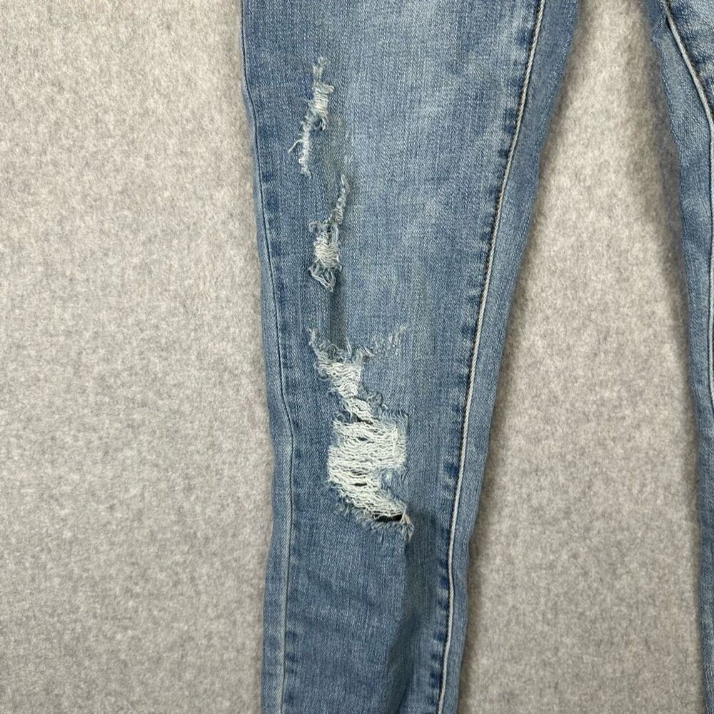 Judy Blue Women’s Size 27 Control Top Skinny Jeans Medium Wash Denim Distressed - Picture 4 of 11